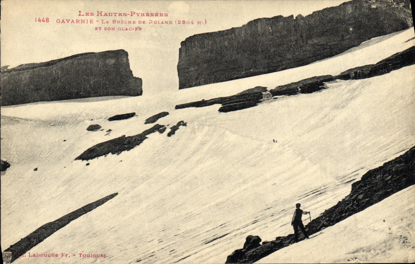 CPA Gavarnie La Breche de Roland et son glacier