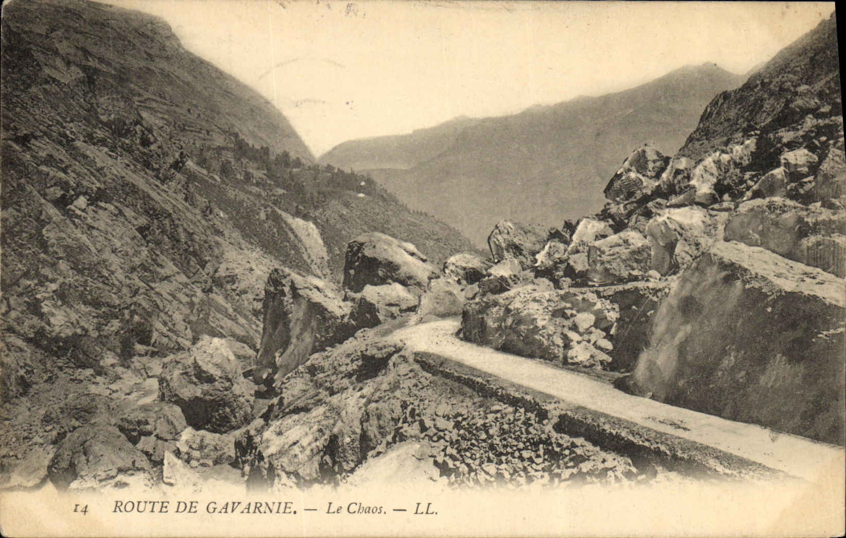 CPA Gavarnie Route De Le Chaos