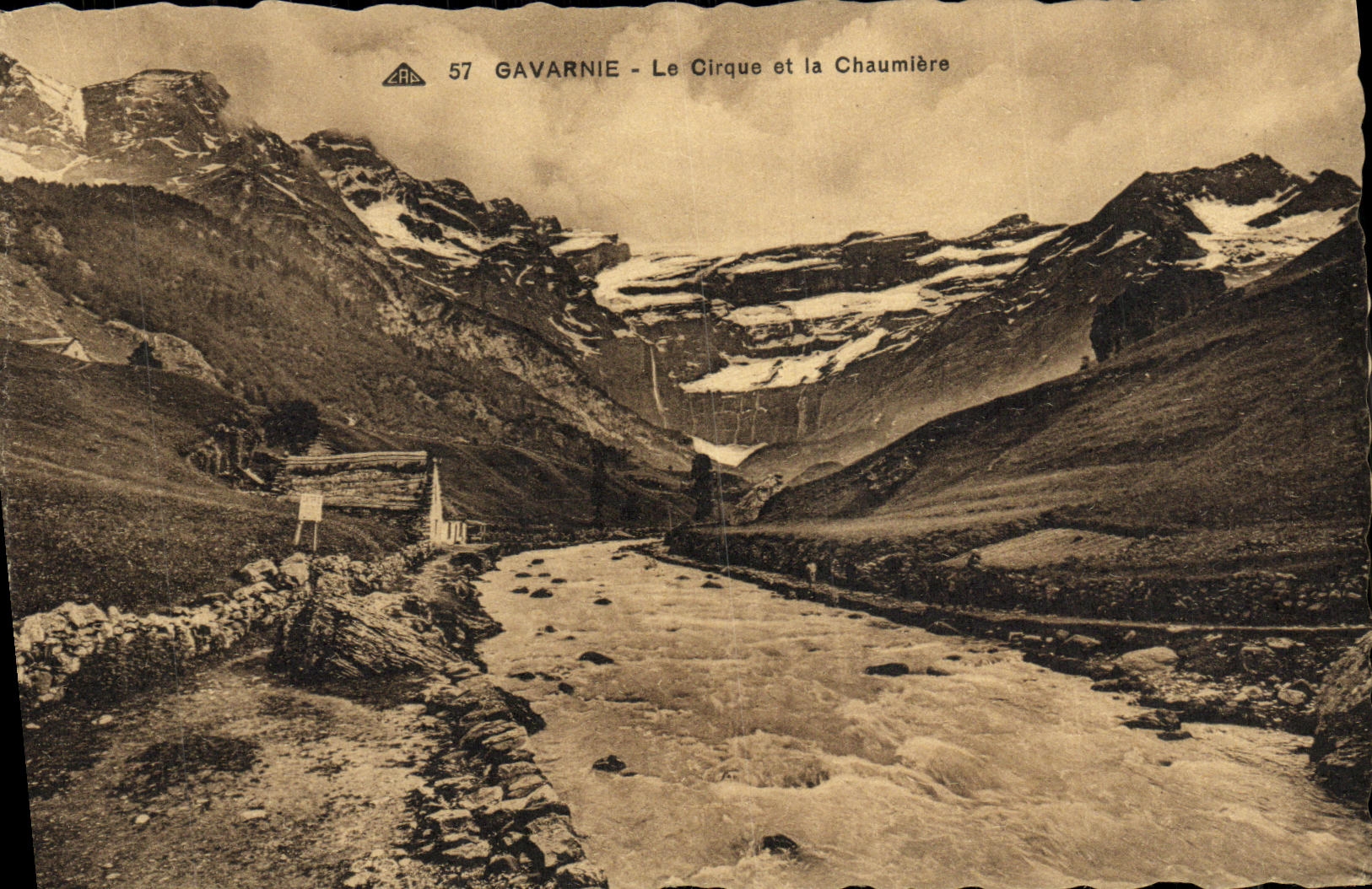 CPA Gavarnie Le Cirque et la Chaumiere