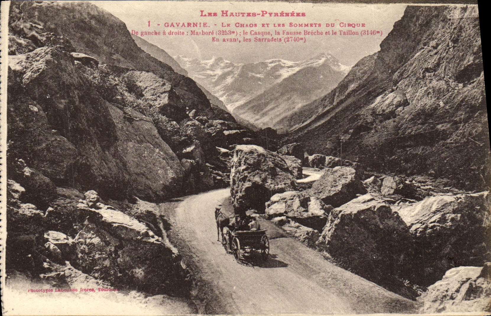 CPA Gavarnie Le Cirque Et Les sommets du cirque