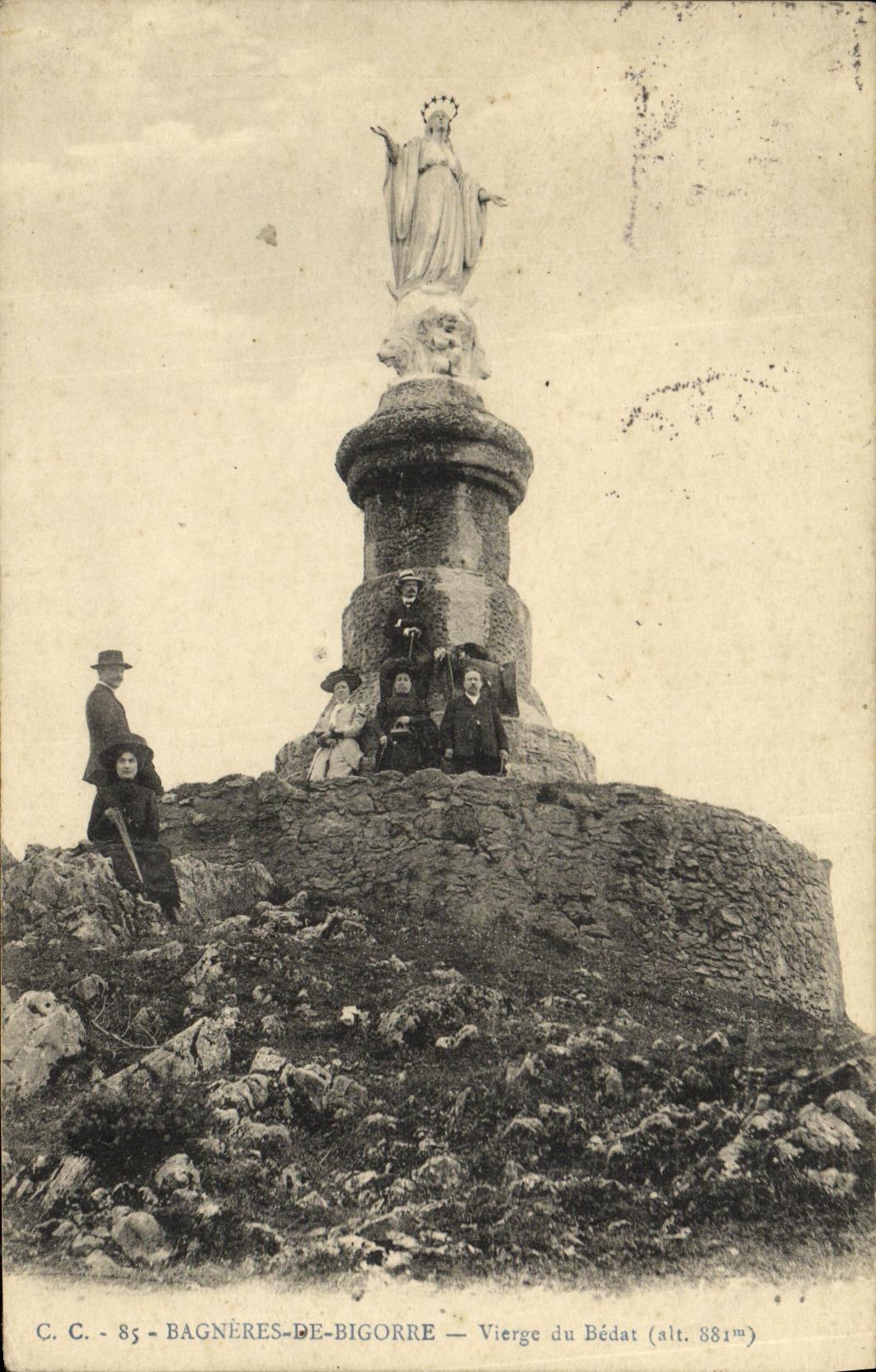 VINTAGE POSTCARD Virgin Bagneres de Bigorre of Bedat