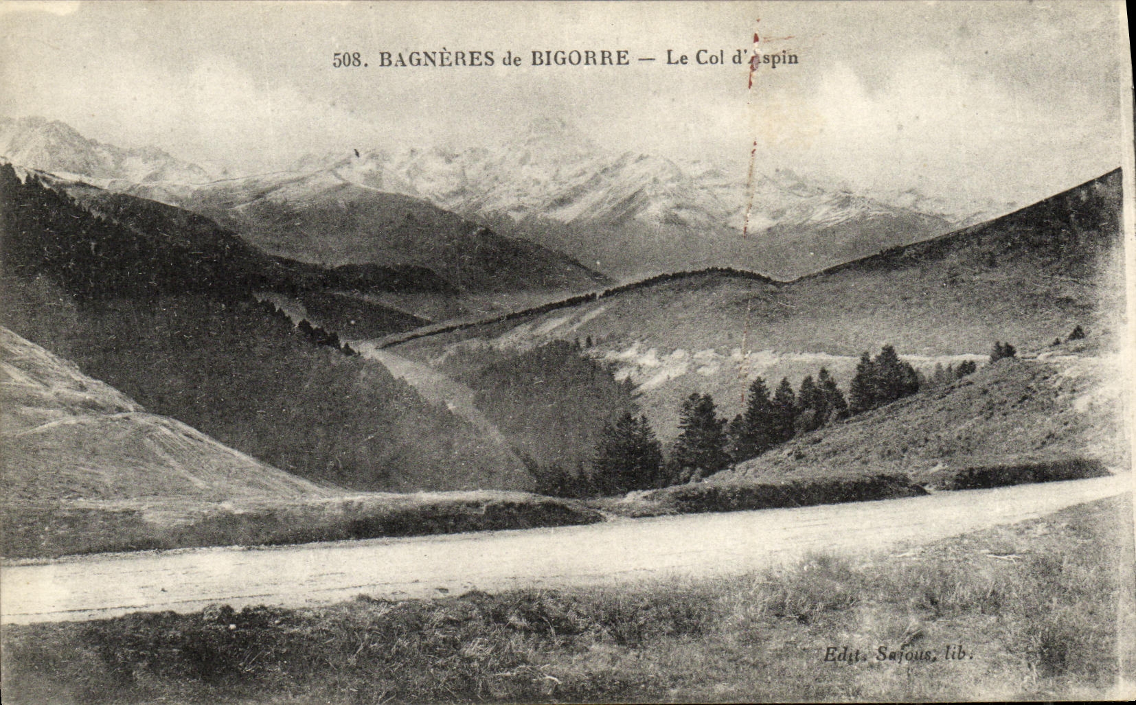 VINTAGE POSTCARD Bagneres de Bigorre the Collar D aspin