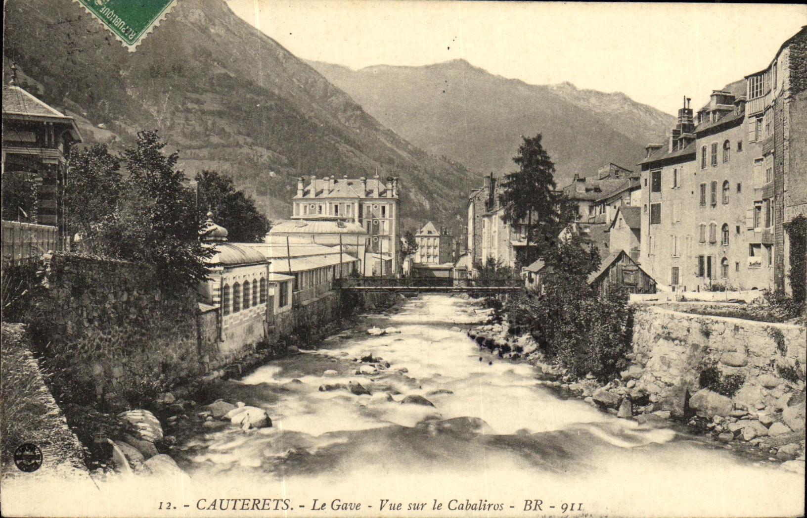 VINTAGE POSTCARD Cauterets Gave Seen On Cabaliros
