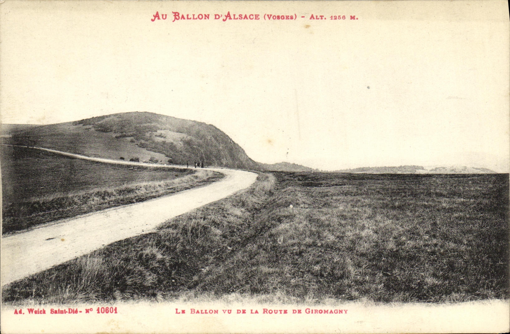 CPA Ballon d Alsace Le Ballon vu de la route de Giromagny