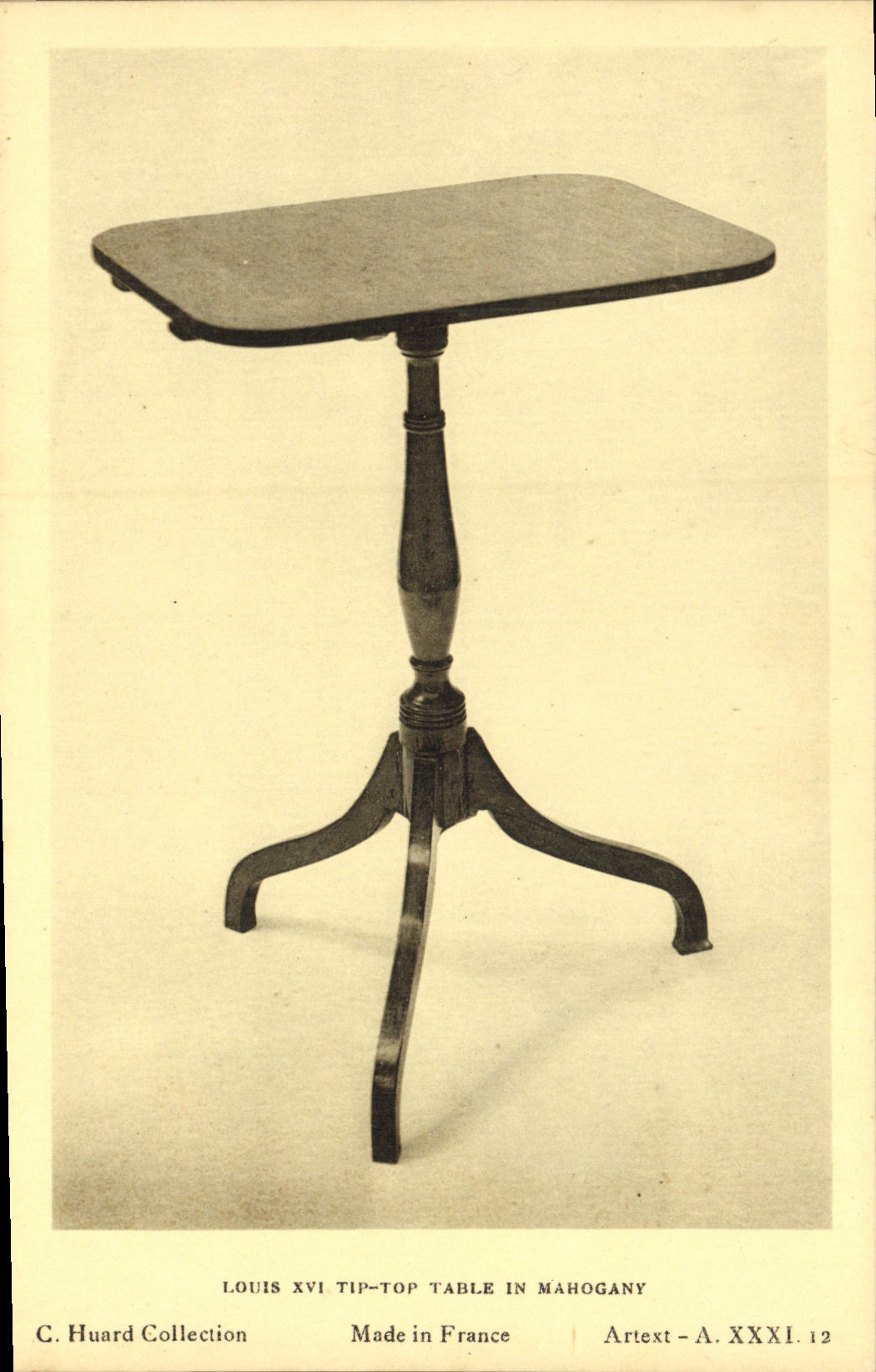 CPA Louis XVI Tip Rop Table in Mahogany