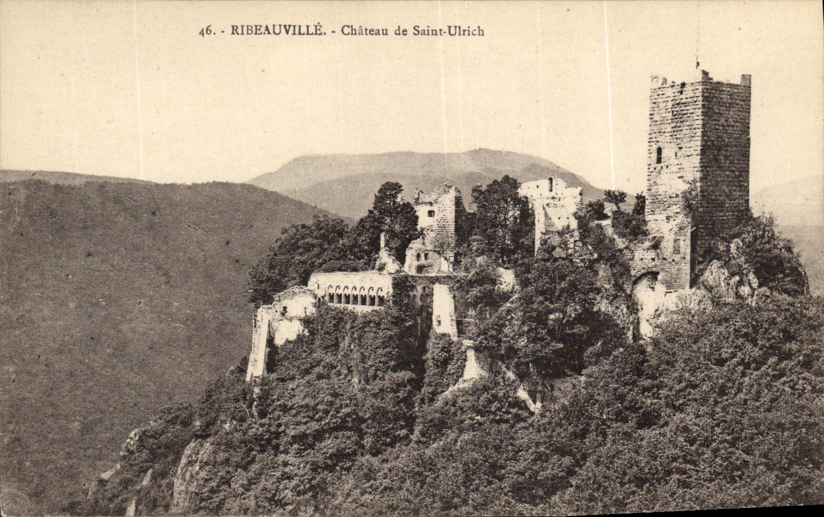 CPA Ribeauville Chateau de Saint Ulrich