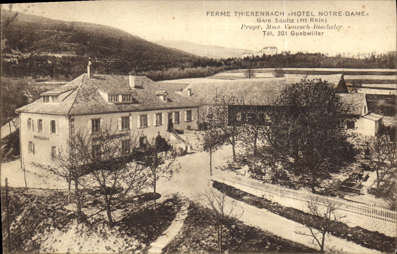 CPA Ferme Thierenbach Hotel Notre Dame Gare Soultz