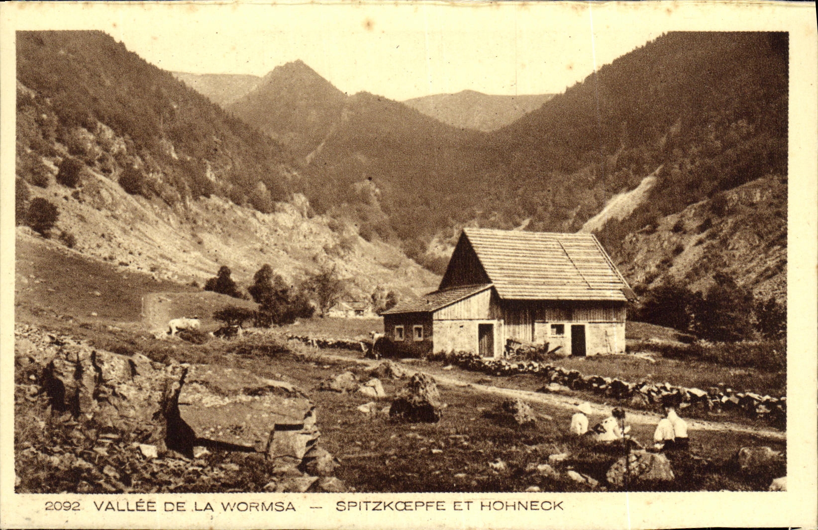 CPA Vallee de la Wormsa Spizkoepfe et Hohneck