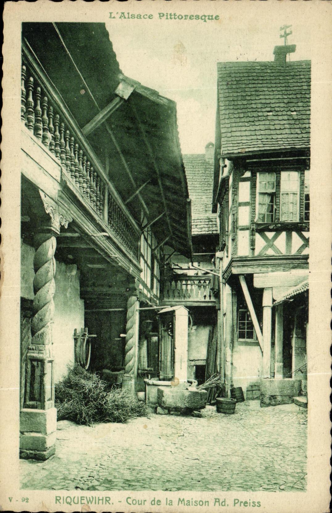 CPA Riquewihr Cour de la Maison Ad Preiss