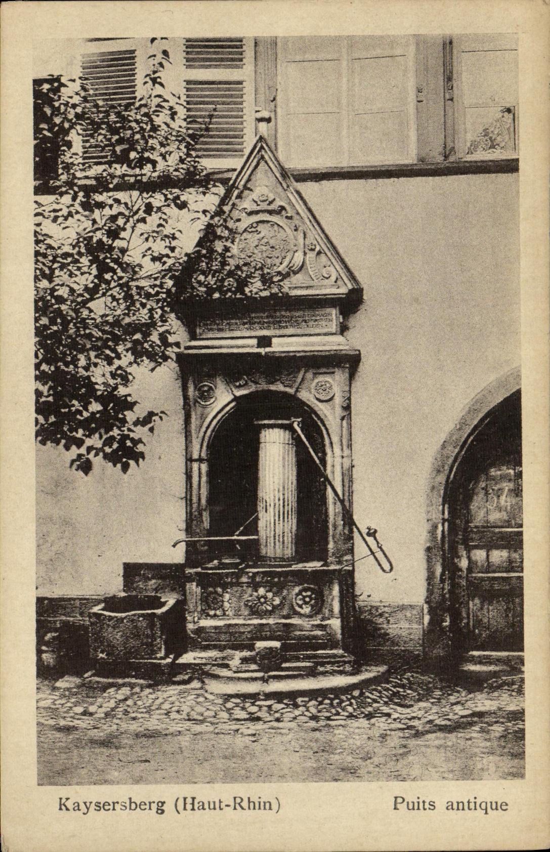CPA Kaysersberg Puits antique