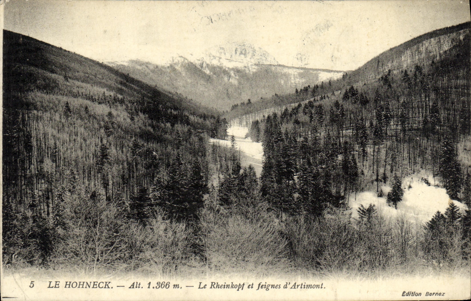 CPA Le Hohneck Le Rheinkopf et Feignes d Artimont