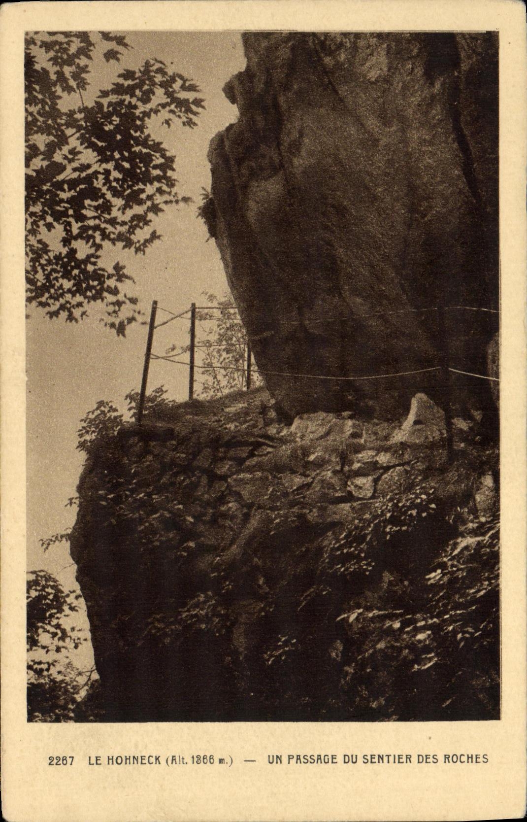 CPA Le Hohneck Un Passage Du Sentier Des Rochers
