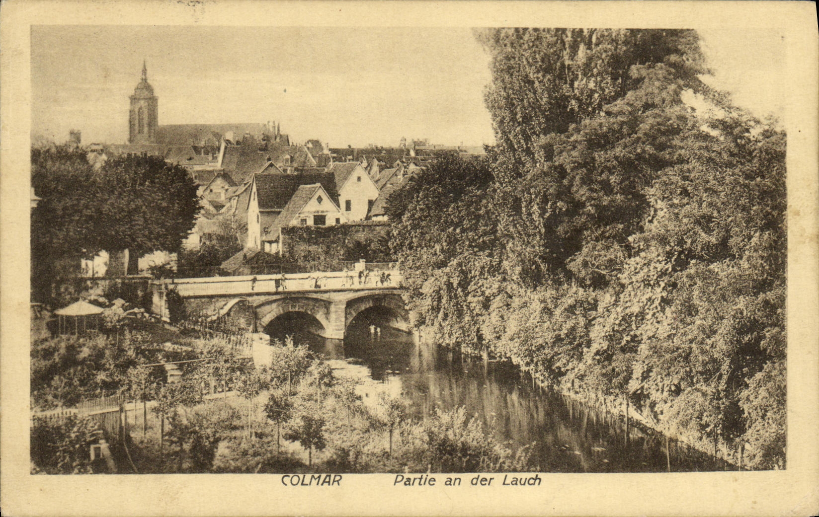 Ano dejado Colmar Der Lauch de la POSTAL de la VENDIMIA