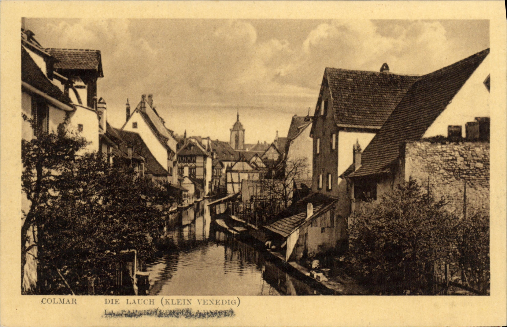 La POSTAL Colmar de la VENDIMIA muere la lavanderia automatica de Lauch