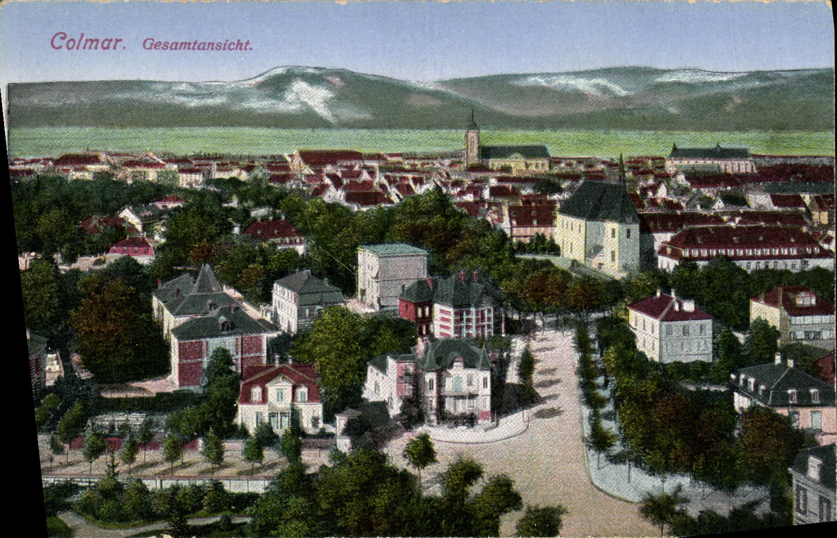 POSTAL Gesamtansicht Colmar de la VENDIMIA