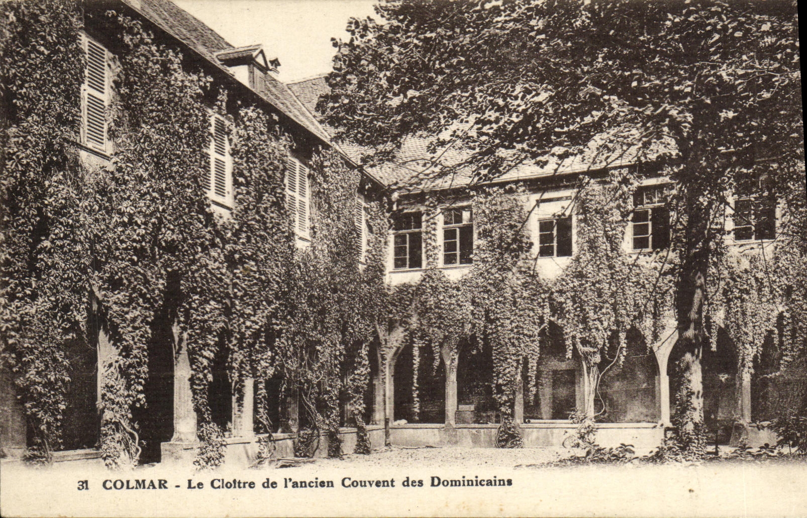 POSTAL Colmar de la VENDIMIA el claustro del convento los dominicanos