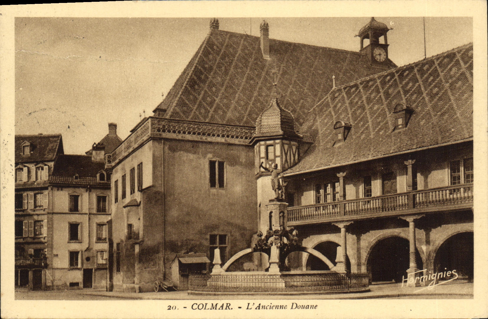 POSTAL Colmar L viejas aduanas de la VENDIMIA