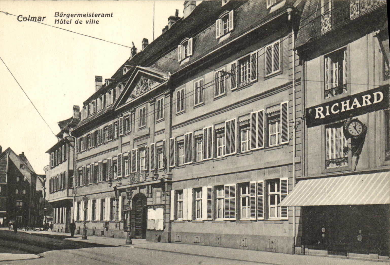 Ayuntamiento de Colmar de la POSTAL de la VENDIMIA Richard