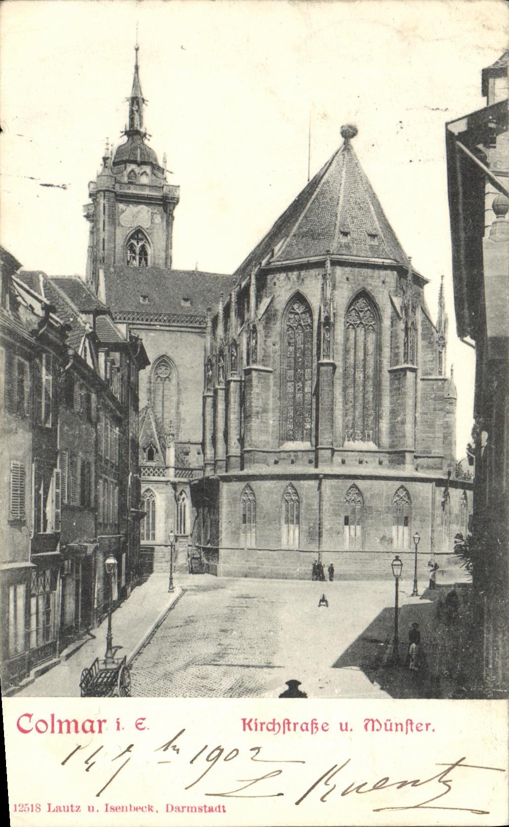 POSTAL Kirchftrabe Colmar de la VENDIMIA