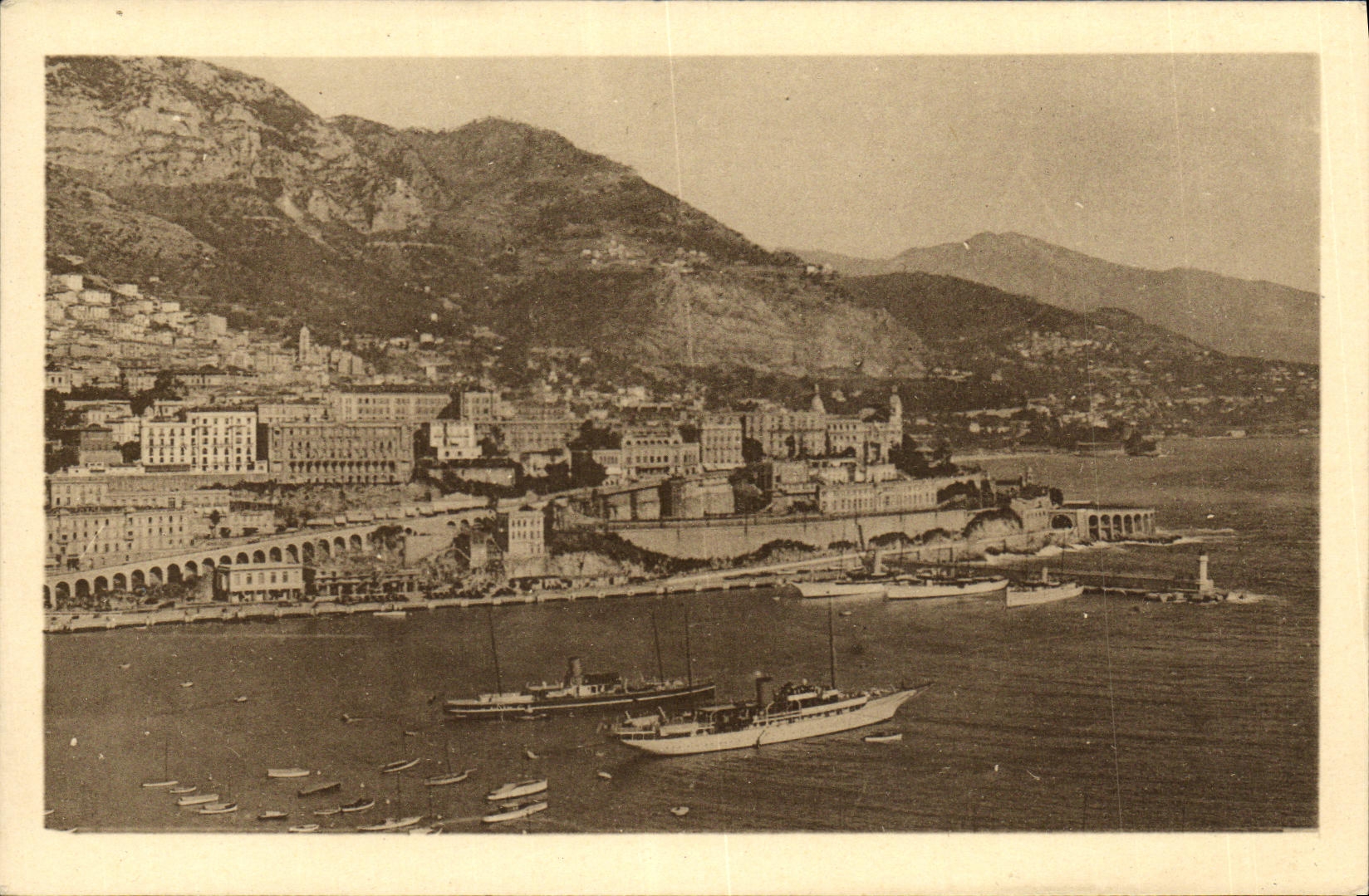 CPA Monte Carlo Vue Generale prise de Monaco