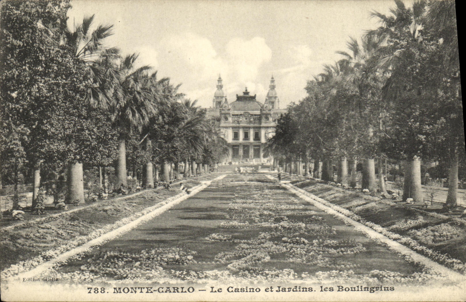 CPA Monte Carlo Le Casino et Jardins les Boulingrins