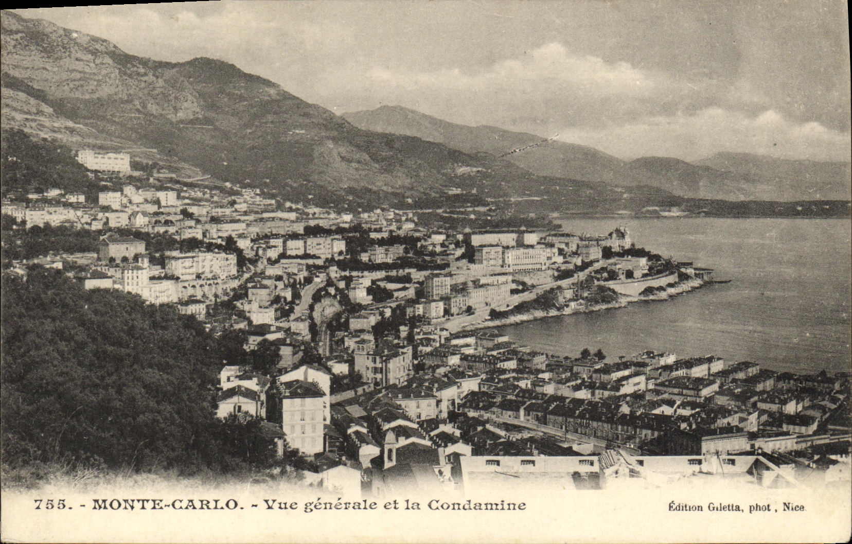 CPA Monte Carlo Vue generale et la Condamine