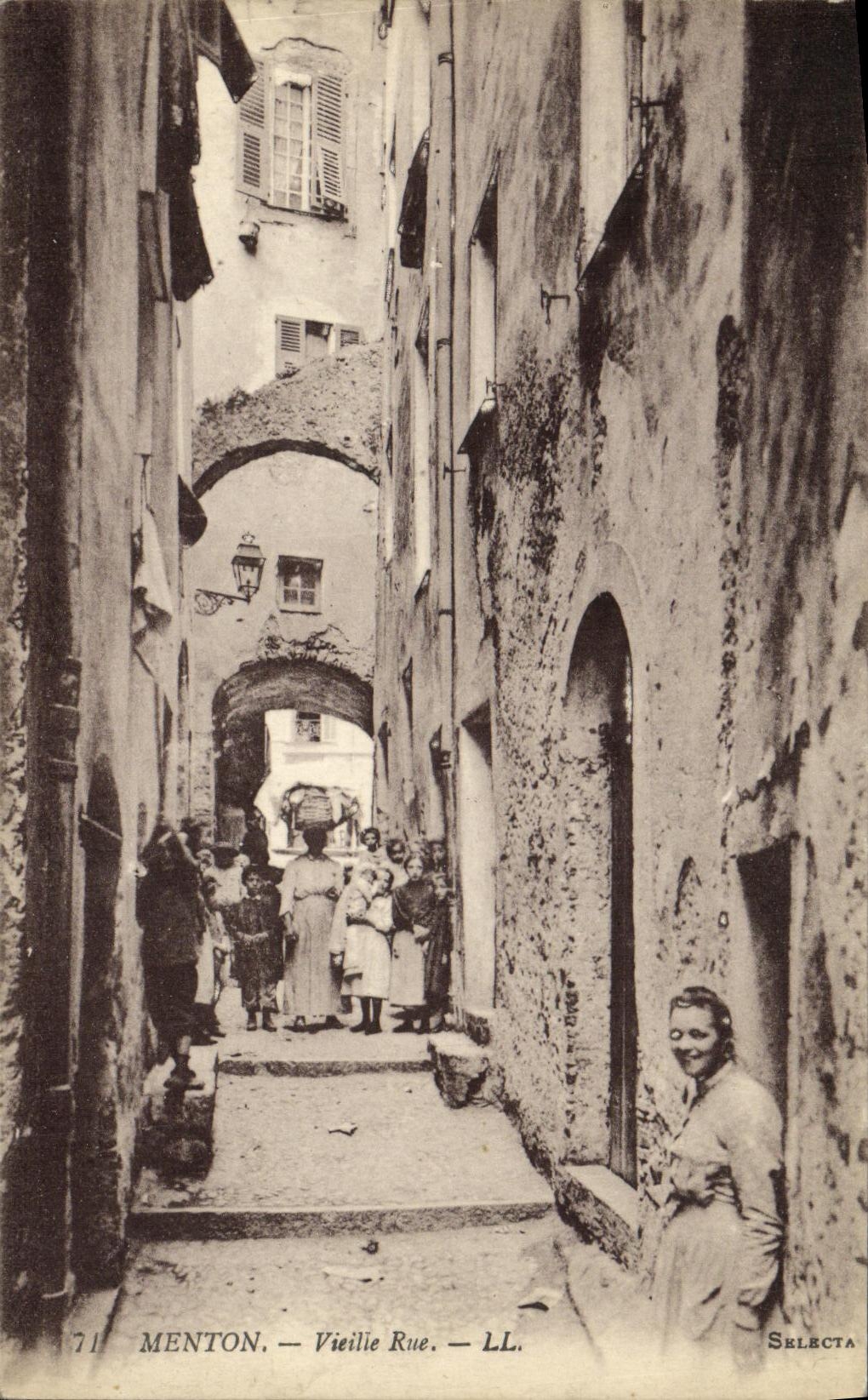 CPA Menton Vieille Rue