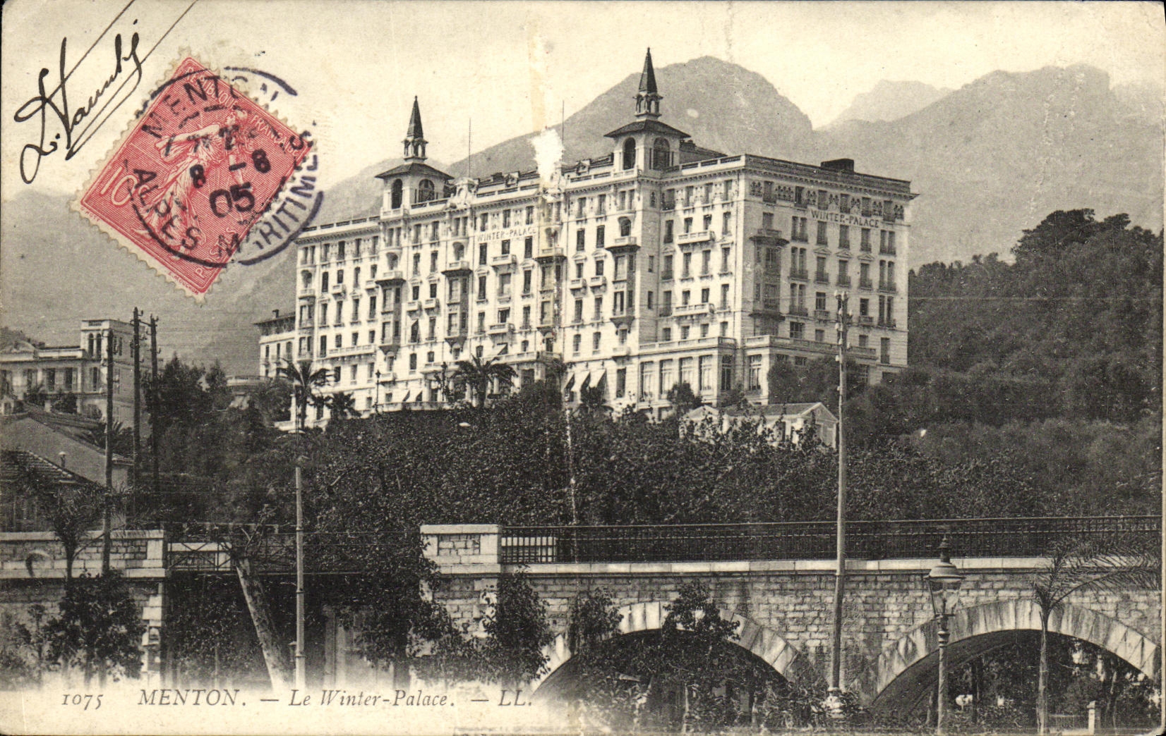 CPA Menton Le Winter Palace