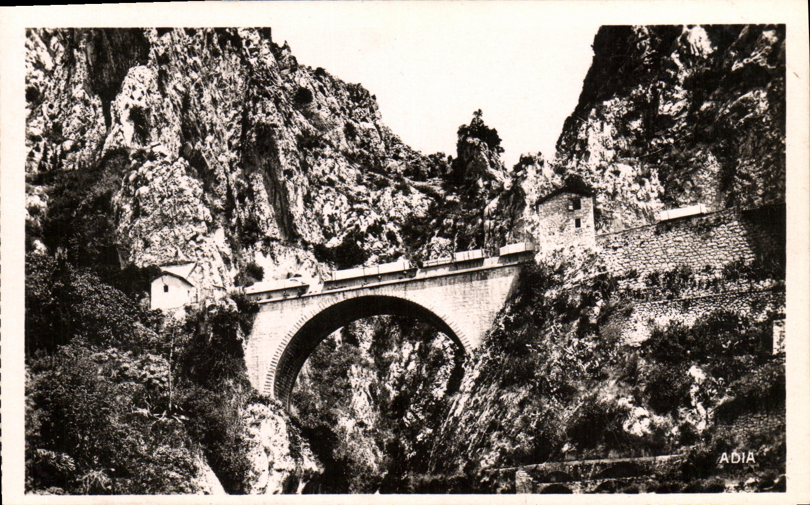 CPA Menton Le Pont Saint Louis Frontiere Franco Italienne