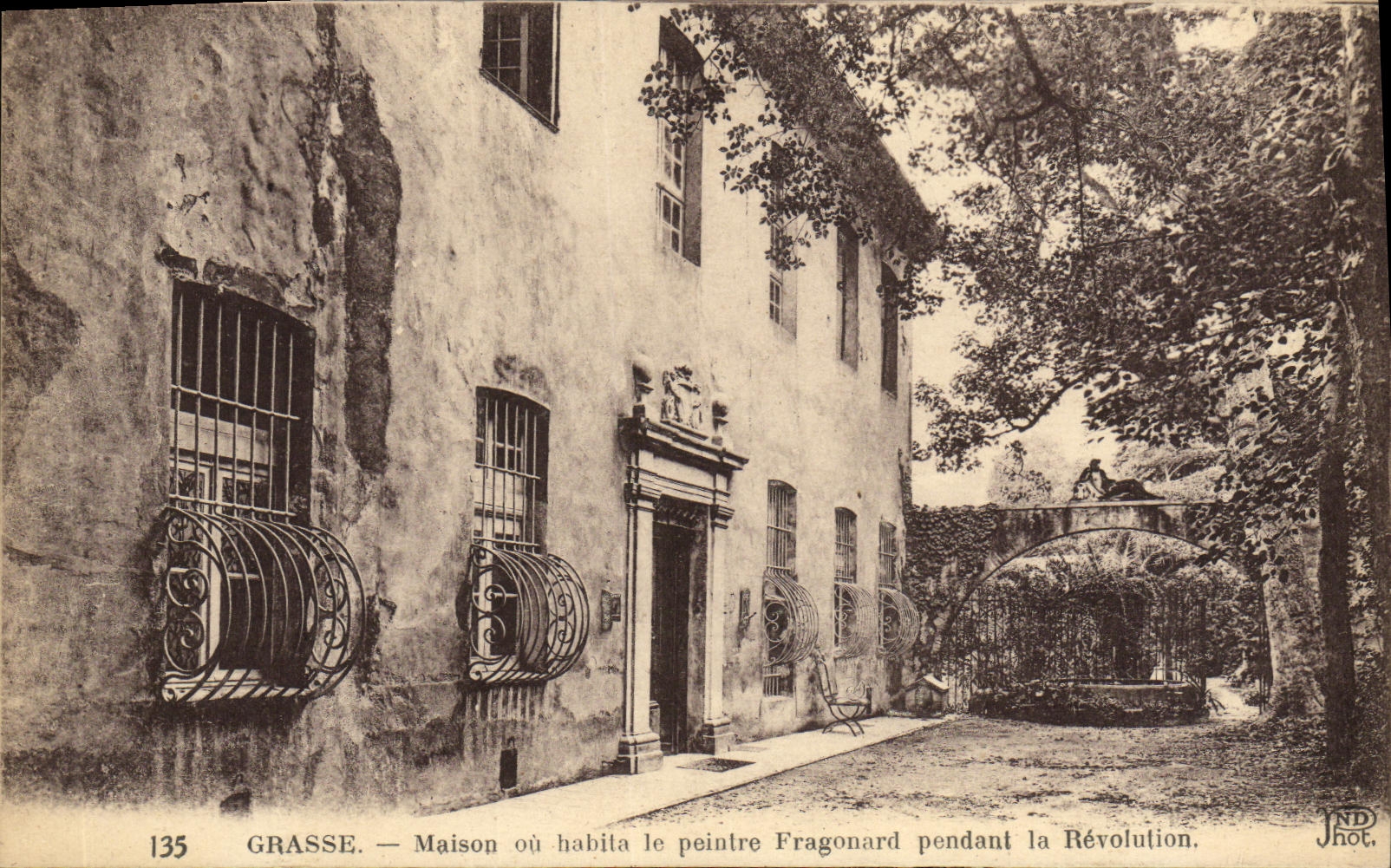 Casa grasa de la POSTAL de la VENDIMIA o vivido el pintor de Fragonard durante la revolucion