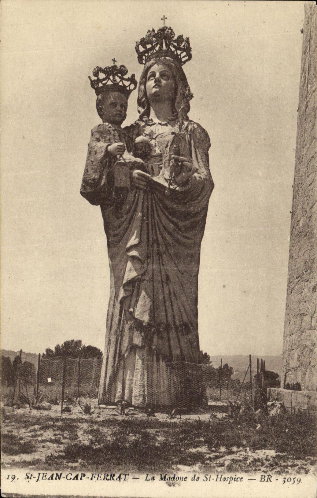 CPA St Jean Cap Ferrat La Madone de st Hospice