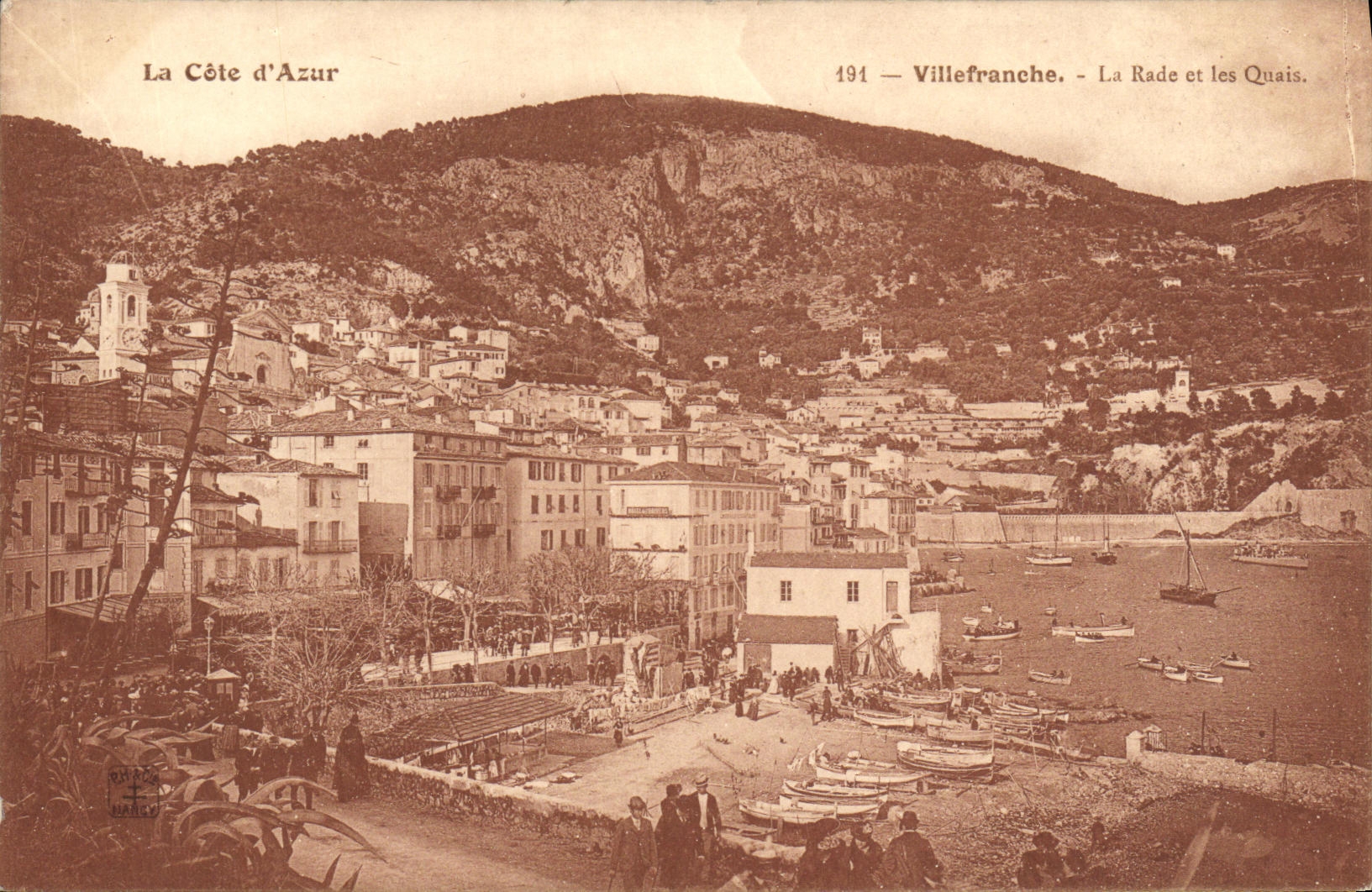 CPA La Cote d Azur Villefranche La Rade et les Quais