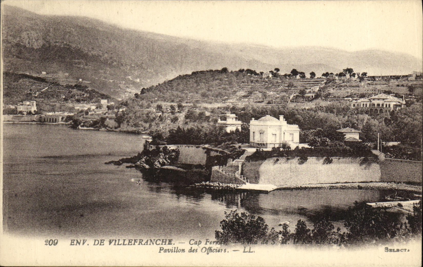 CPA Environs de Villefranche Sur Mer Cap Ferrat Pavillon des officiers
