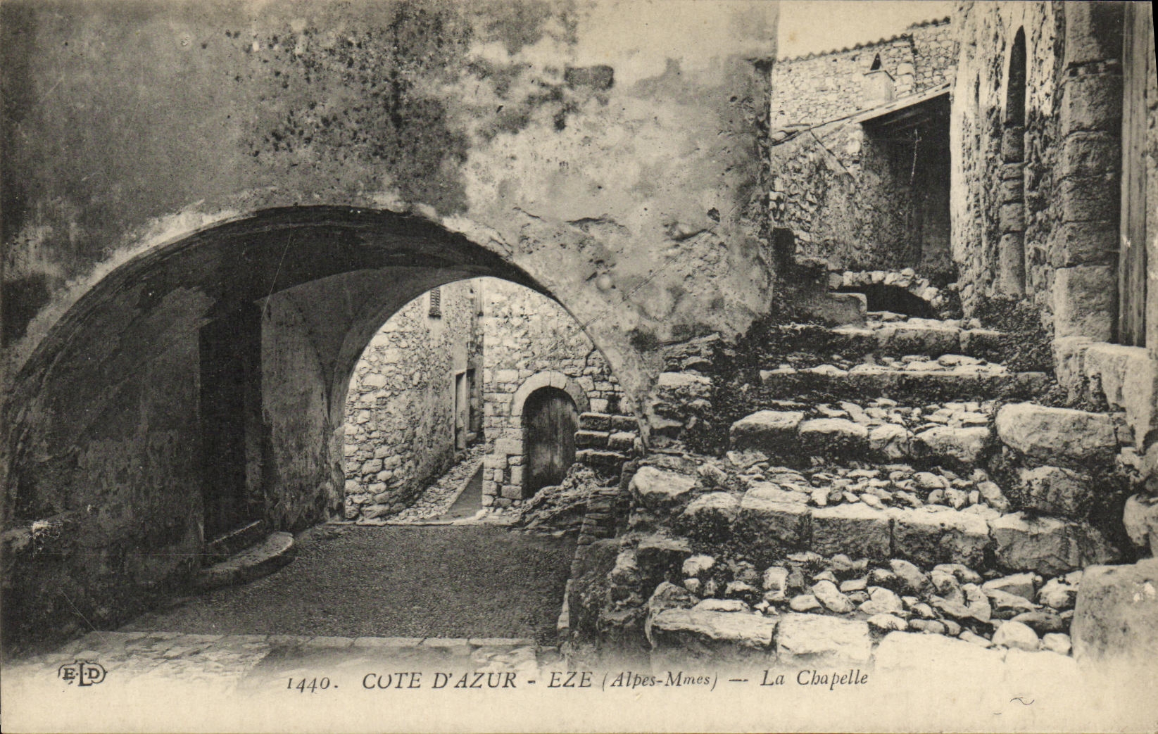 CPA Cote d Azur Eze La Chapelle