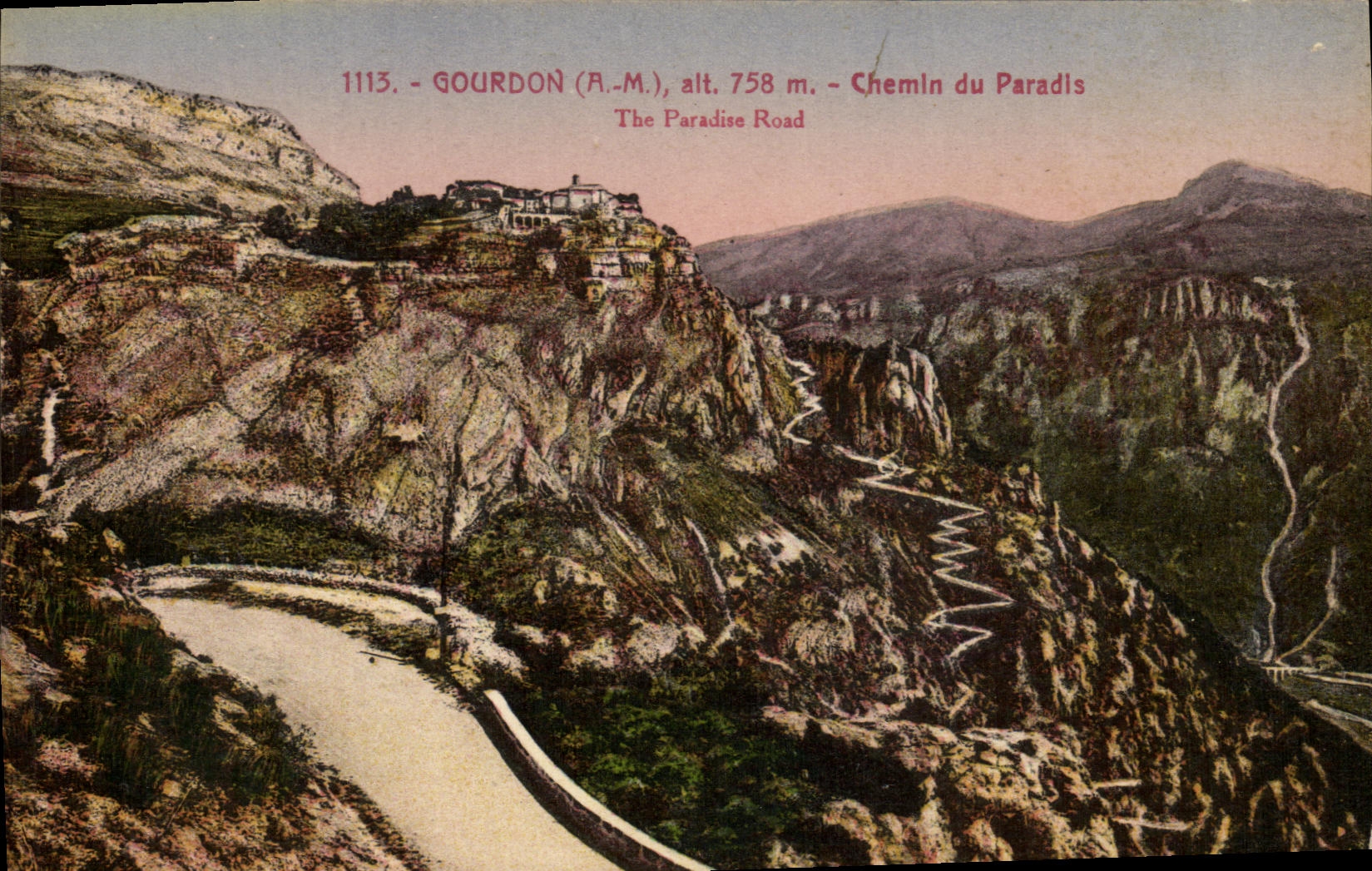 CPA Gourdon Chemin du Paradis