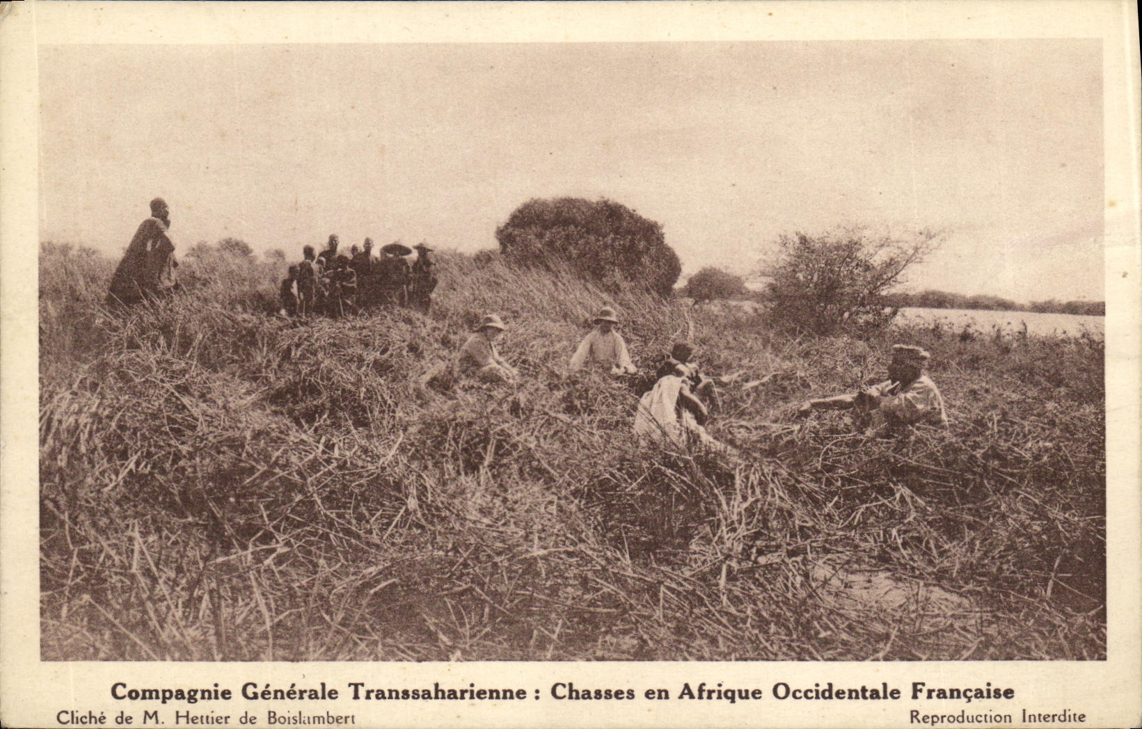 CPA Compagine Generale Transsaharienne Chasses en Afrique Occidentale Francaise