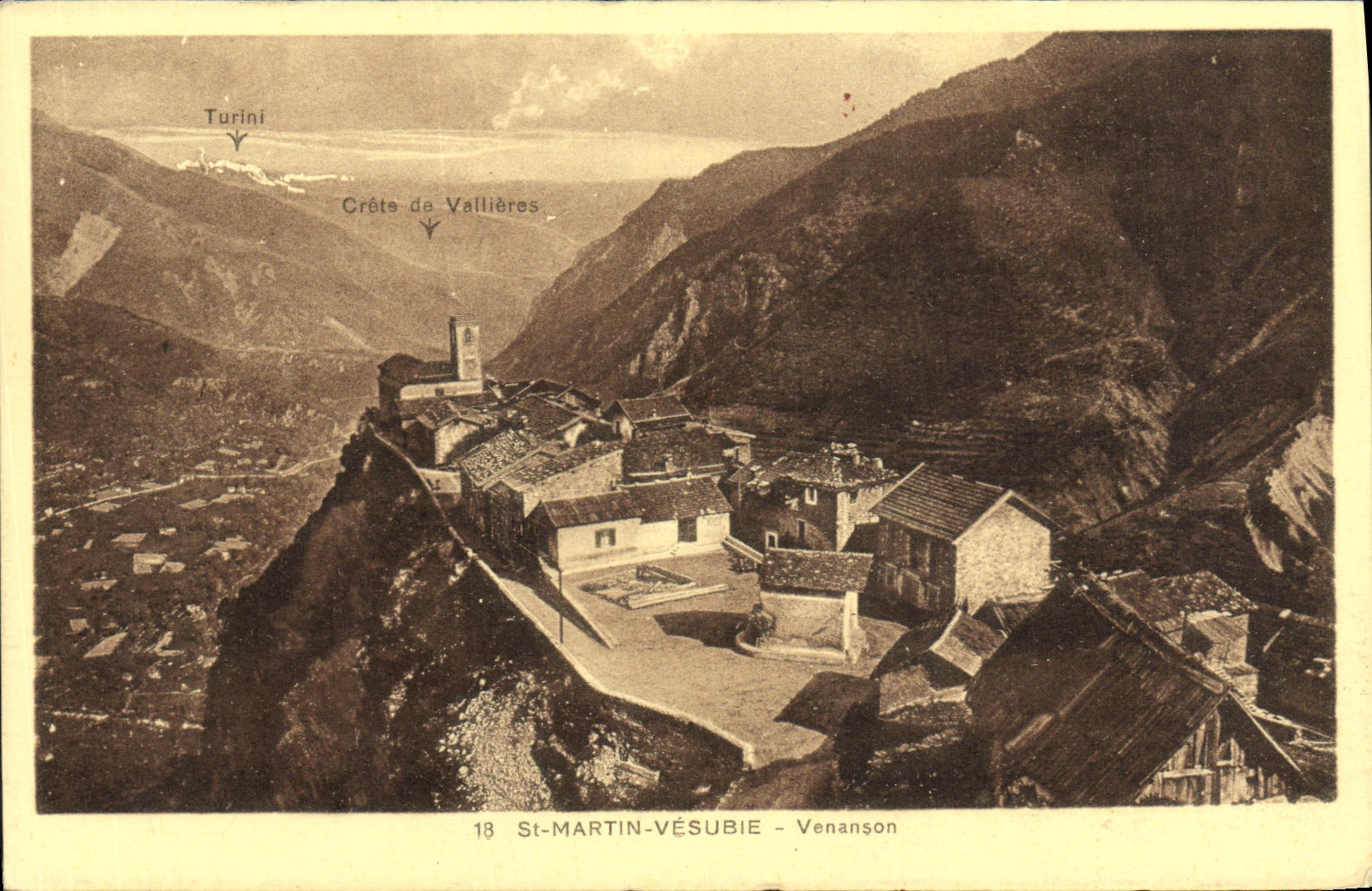 VINTAGE POSTCARD St Martin Versubie Venanson