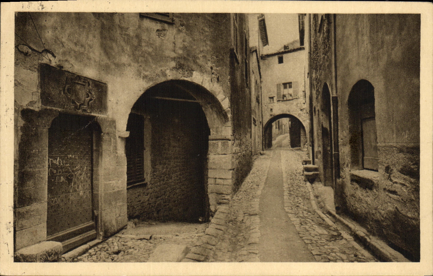 CPA Cote d Azur Saint Paul Une Porte Antique