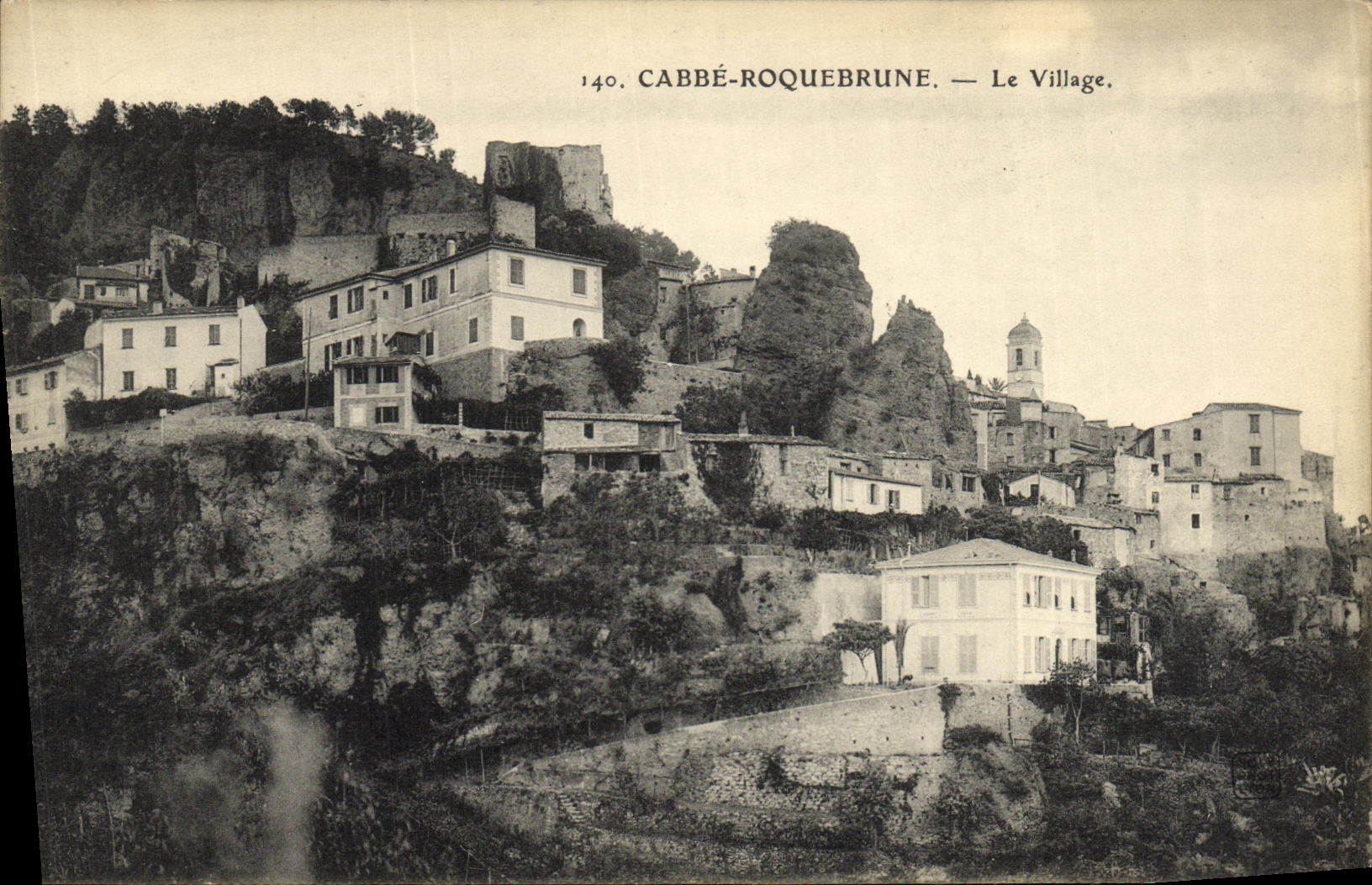 CPA Cabbe Roquebrune Le Village