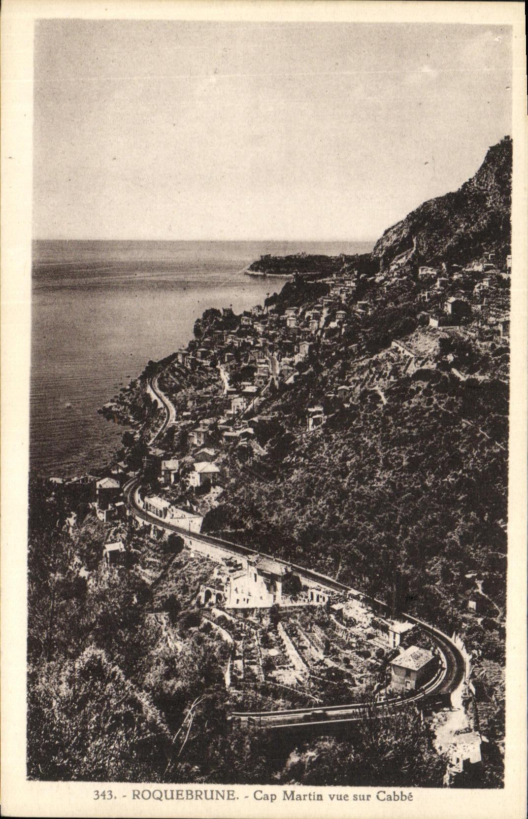 CPA Roquebrune Cap Martin vue sur Cabbe
