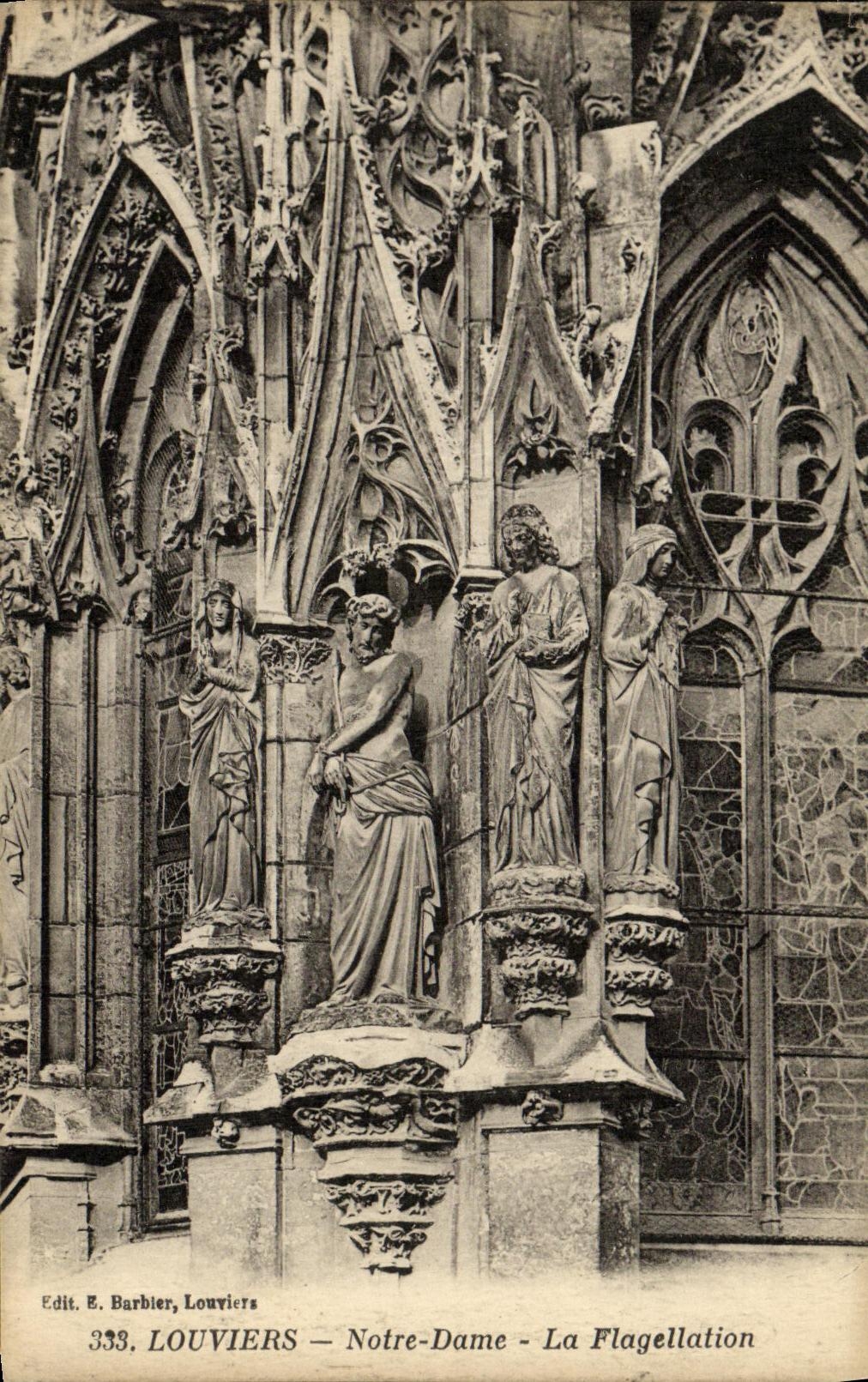 POSTAL Louviers de la VENDIMIA nuestra senora Scourging