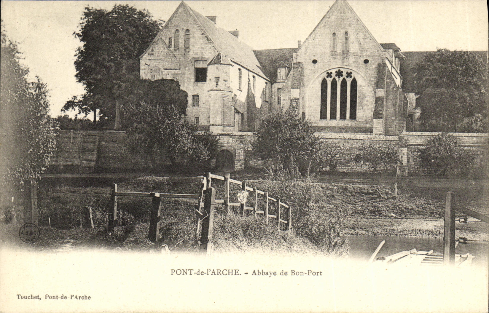 VINTAGE POSTCARD Bridge of L Arch Abbey of Good port