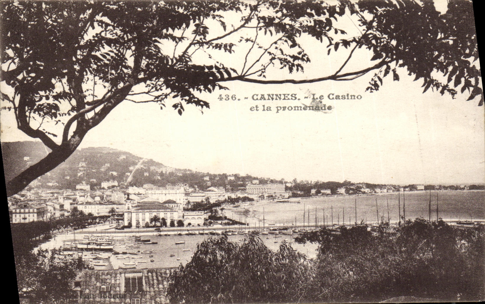 VINTAGE POSTCARD Cannes the Casino and the Walk
