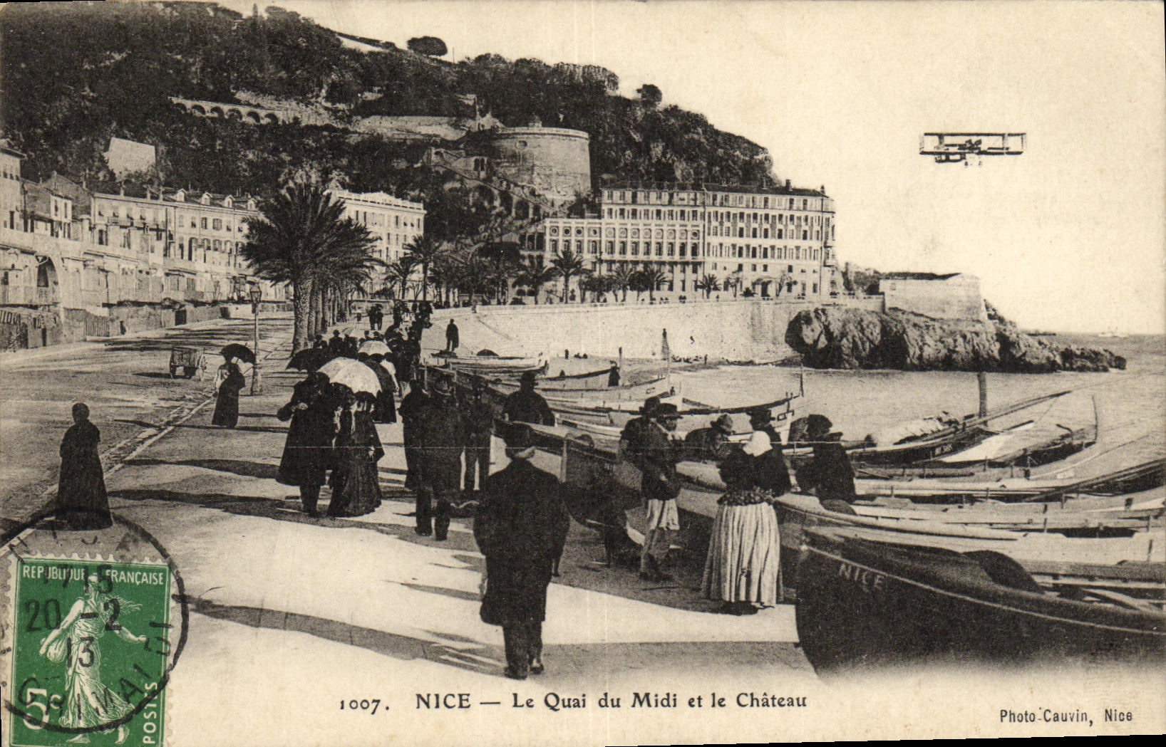 CPA Nice Le Quai du Midi et le Chateau Bateau