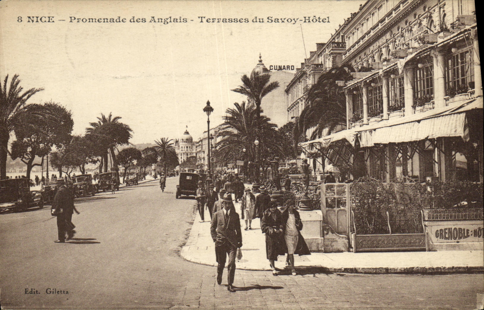 CPA Nice Promenade des Anglais Terrasses du Savoy Hotel