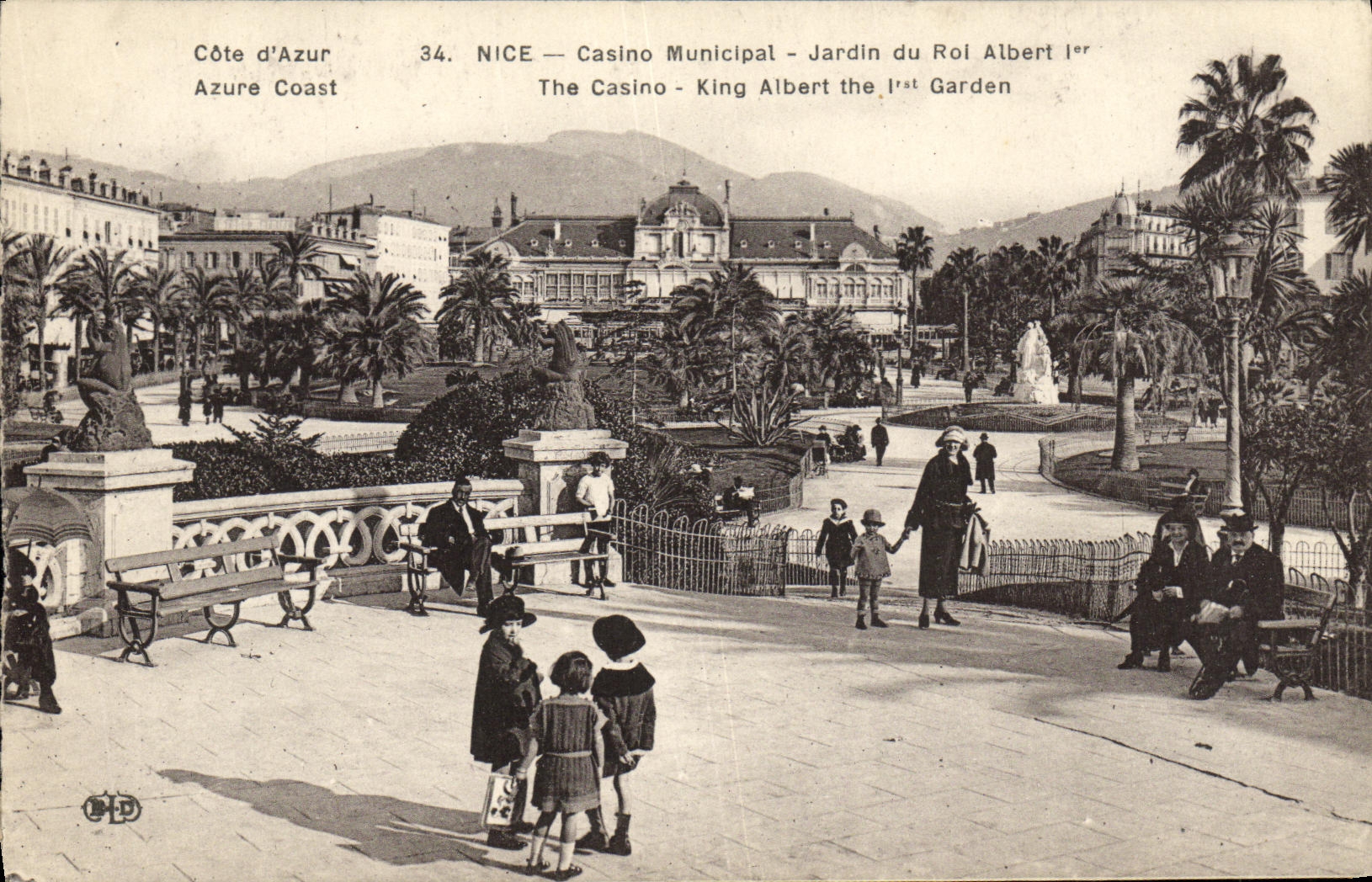 CPA Nice Casino Municipal Jardin du Roi Albert 1er