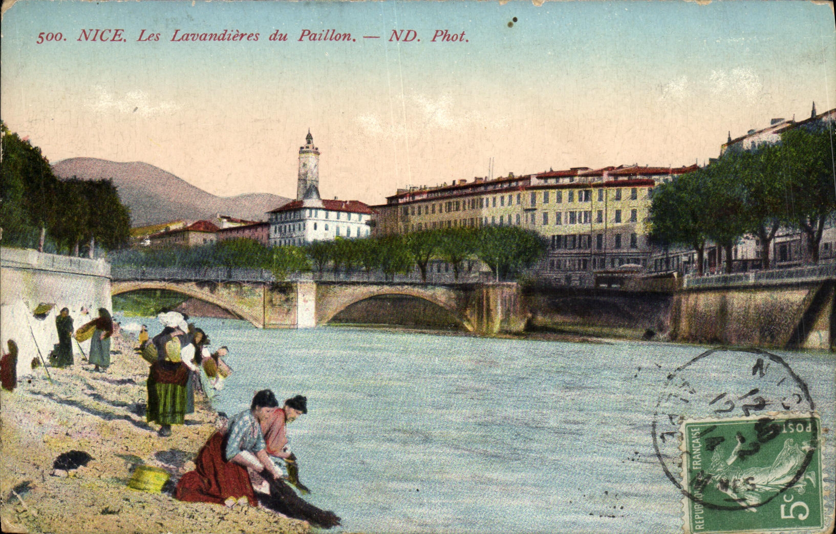 CPA Nice Les Lavandieres du Paillon
