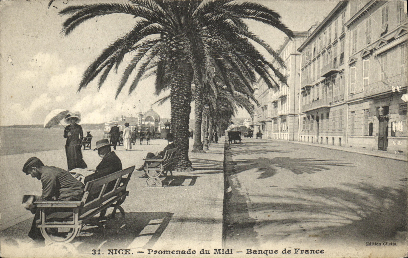 CPA Nice Promenade du Midi Banque de France