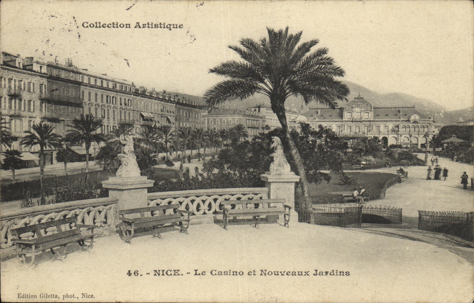 CPA Nice Le Casino et Nouveaux Jardins