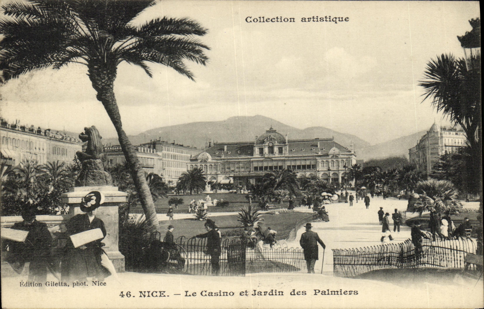 CPA Nice Le Casino et Jardin des Palmiers